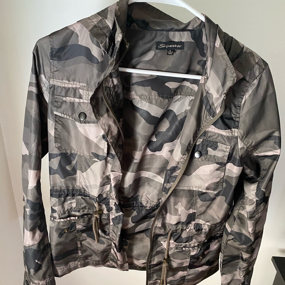 camo windbreaker